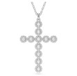 Swarovski smykke Insigne pendant Mixed cuts, Cross, White, Rhodium plated - 5675573