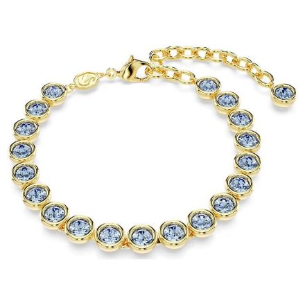 Swarovski armbånd Imber bracelet Round cut, Blue, Gold-tone plated - 5688419 Swarovski armbånd Imber bracelet Round cut, Blue, Gold-tone plated - 5688419