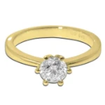 Diamantring forlovelsesring Frøya 0,50 ct River (D)-Si2 - 31060500