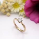 Diamantring forlovelsesring Frøya 0,50 ct River (D)-Si2 - 31060500