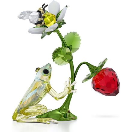 Swarovski figurer Idyllia Frog, Bee and Strawberry - 5667599 Swarovski figurer Idyllia Frog, Bee and Strawberry - 5667599
