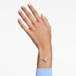 Swarovski armbånd Idyllia Flower, Blue, Rhodium plated - 5680014