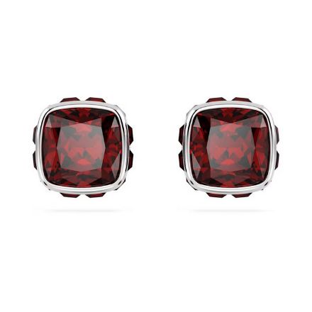 Swarovski øredobber Birthstone stud Square cut, January, Red, Rhodium plated - 5660798 Swarovski øredobber Birthstone stud Square cut, January, Red, Rhodium plated - 5660798