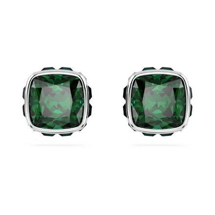 Swarovski øredobber Birthstone stud Square cut, May, Green, Rhodium plated - 5660801 Swarovski øredobber Birthstone stud Square cut, May, Green, Rhodium plated - 5660801