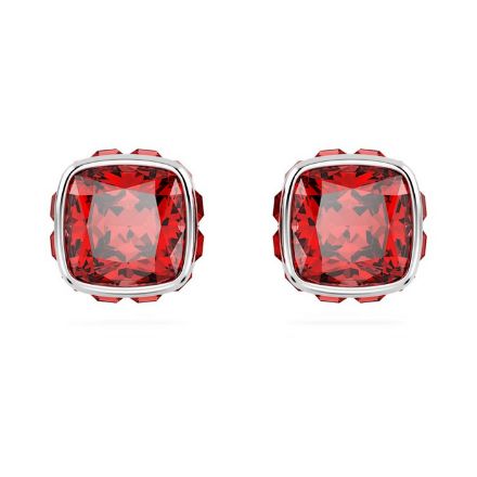 Swarovski øredobber Birthstone stud Square cut, July, Red, Rhodium plated - 5661959 Swarovski øredobber Birthstone stud Square cut, July, Red, Rhodium plated - 5661959