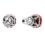 Swarovski øredobber Birthstone stud Square cut, July, Red, Rhodium plated - 5661959