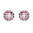 Swarovski øredobber Birthstone stud Square cut, October, Pink, Rhodium plated - 5661960