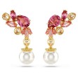 Swarovski øredobber Gema drop Mixed cuts, Crystal pearls, Flower, Pink, Gold-tone plated - 5688486 Swarovski øredobber Gema drop Mixed cuts, Crystal pearls, Flower, Pink, Gold-tone plated - 5688486