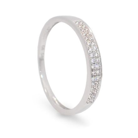 Diamantring i hvitt gull med 0,09 ct W-Si - vda009hv Diamantring i hvitt gull med 0,09 ct W-Si - vda009hv