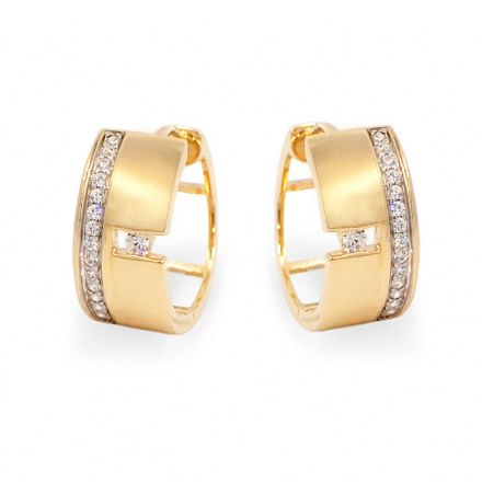 Diamantøredobber i gull med diamanter 0,05 ct W-Si - coc3770833 Diamantøredobber i gull med diamanter 0,05 ct W-Si - coc3770833