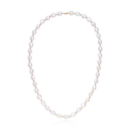 Perlekjede med perler 9,5-10,5 mm FV - 96421 Perlekjede med perler 9,5-10,5 mm FV - 96421