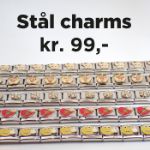 Stål charms i samme størrelse som de mest kjente armbåndene av samme type, Bamser - 43010449