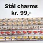 Stål charms i samme størrelse som de mest kjente armbåndene av samme type, Måne - 43010460