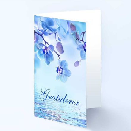 Gratulasjonskort med blomstermotiv - 181021 Gratulasjonskort med blomstermotiv - 181021