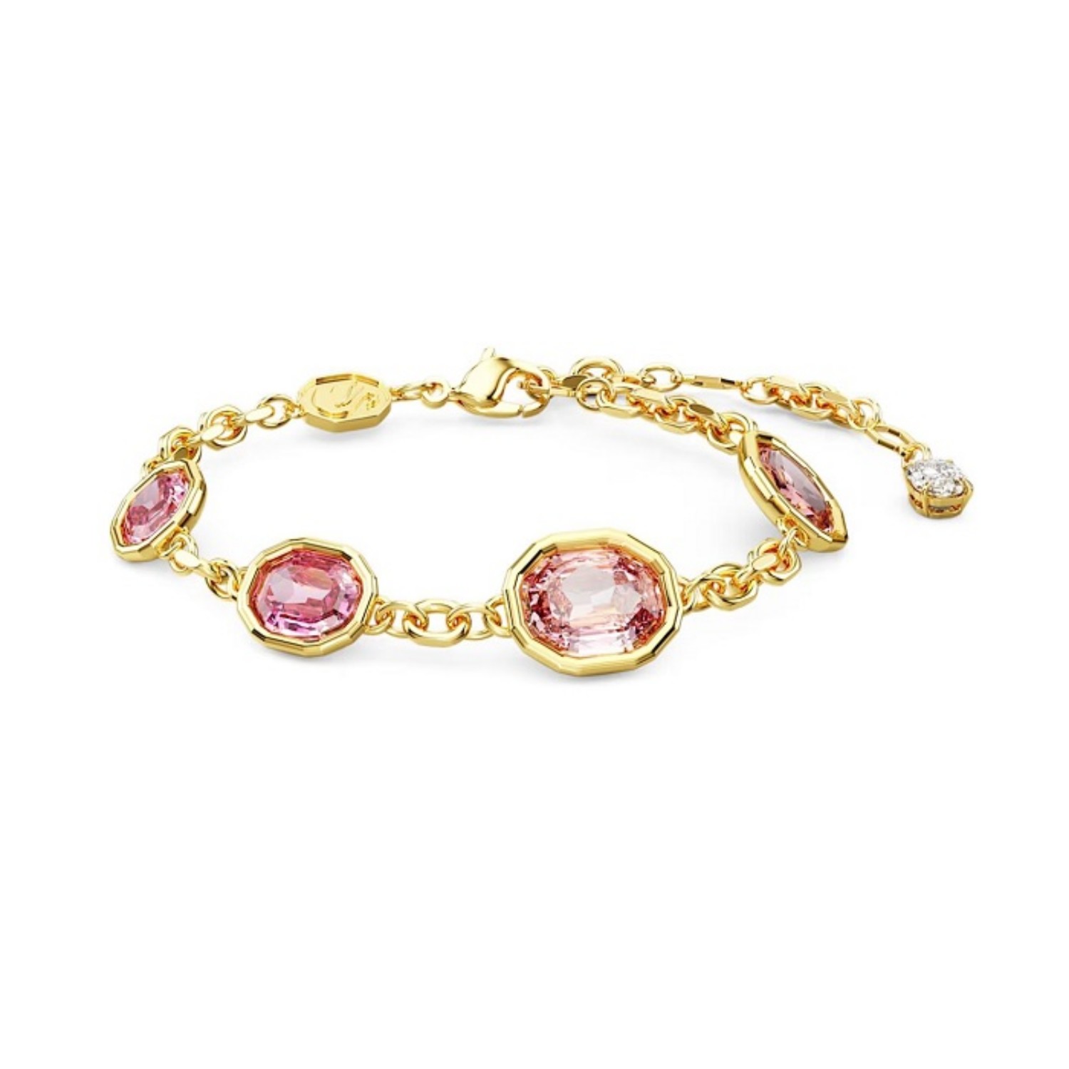 Swarovski armbånd Imber bracelet Octagon cut, Pink, Gold-tone plated - 5684537