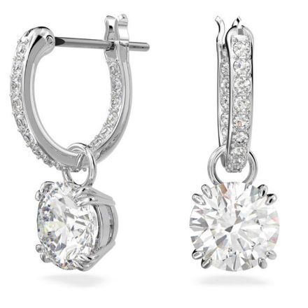 Swarovski øredobber Constella drop earrings Round cut, White, Rhodium plated - 5636717 Swarovski øredobber Constella drop earrings Round cut, White, Rhodium plated - 5636717