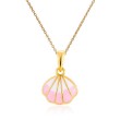 Sølvmykke sommer med rosa coloritt, forgylt - 3042142
