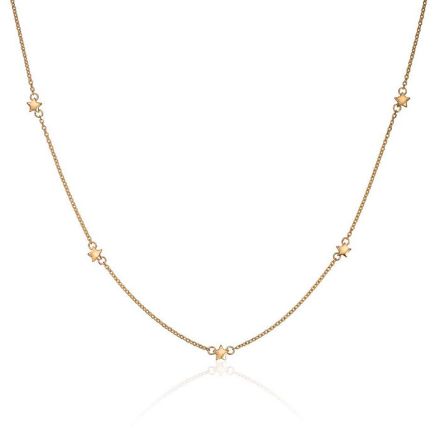 Smykke kjede i gult gull 14kt med stjerner - 96437 Smykke kjede i gult gull 14kt med stjerner - 96437