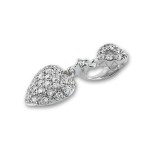 Diamantsmykke i gull 14 kt med diamanter 0,12 ct W-SI - ktl3450012