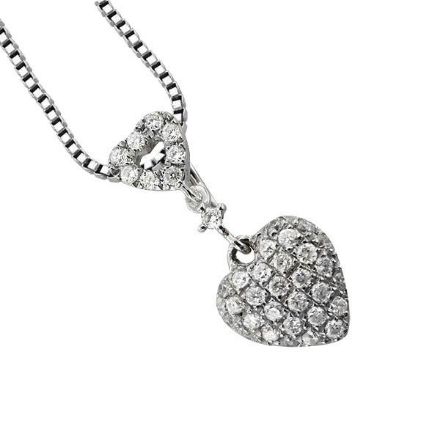 Diamantsmykke i gull 14 kt med diamanter 0,12 ct W-SI - ktl3450012 Diamantsmykke i gull 14 kt med diamanter 0,12 ct W-SI - ktl3450012