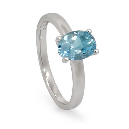 Gullring i 14 kt med topas - bur585789 Gullring i 14 kt med topas - bur585789