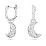 Swarovski øredobber Sublima drop earrings Moon, White, Rhodium plated - 5666157