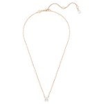 Swarovski smykke Stilla pendant Square cut, White, Rose gold-tone plated - 5701904