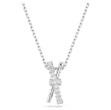 Swarovski smykke Hyperbola pendant Mixed cuts, Twist, White, Rhodium plated - 5689723