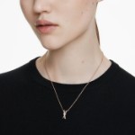 Swarovski smykker Hyperbola pendant Mixed cuts, Twist, White, Rose gold-tone plated - 5689788