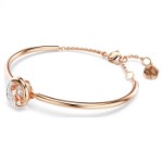 Swarovski armbånd Dextera bangle Round cut, White, Rose gold-tone plated - 5692259