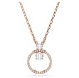 Swarovski smykke Constella pendant Round cut, White, Rose gold-tone plated - 5692266