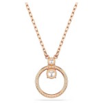 Swarovski smykke Constella pendant Round cut, White, Rose gold-tone plated - 5692266