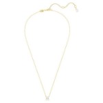 Swarovski smykke Stilla pendant Square cut, White, Gold-tone plated - 5693153