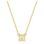 Swarovski smykke Stilla pendant Square cut, White, Gold-tone plated - 5693153