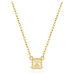 Swarovski smykke Stilla pendant Square cut, White, Gold-tone plated - 5693153