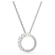 Swarovski smykke Matrix pendant Crystal pearl, Round cut, White, Rhodium plated - 5688751