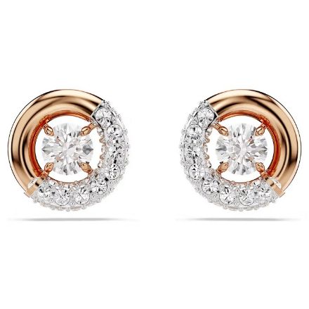Swarovski øredobber Dextera stud earrings Round cut, White, Rose gold-tone plated - 5692258 Swarovski øredobber Dextera stud earrings Round cut, White, Rose gold-tone plated - 5692258