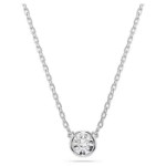 Swarovski smykke Imber pendant Round cut, White, Rhodium plated - 5696039