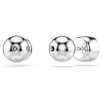 Swarovski øredobber Imber stud earrings Round cut, White, Rhodium plated - 5696073