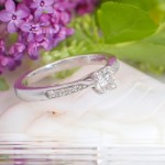 Diamantring forlovelsesring Azur 0,50 ct E-VS2 - ABR01139