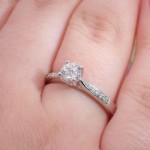 Diamantring forlovelsesring Azur 0,50 ct E-VS2 - ABR01139