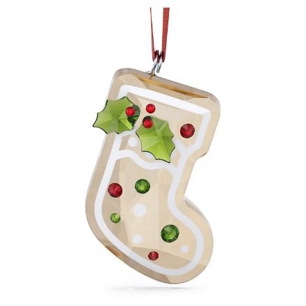 Swarovski figurer Holiday Cheers Gingerbread Stocking Ornament - 5681581 Swarovski figurer Holiday Cheers Gingerbread Stocking Ornament - 5681581