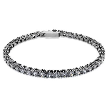 Swarovski armbånd Matrix Tennis bracelet Round cut, Gray, Ruthenium plated - 5693929 Swarovski armbånd Matrix Tennis bracelet Round cut, Gray, Ruthenium plated - 5693929