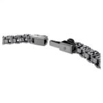 Swarovski armbånd Matrix Tennis bracelet Round cut, Gray, Ruthenium plated - 5693929