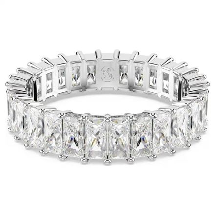 Swarovski Matrix ring Baguette cut, White, Rhodium plated - 5693409 Swarovski Matrix ring Baguette cut, White, Rhodium plated - 5693409