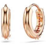 Swarovski øredobber Matrix hoop earrings Round cut, White, Rose gold-tone plated - 5690669