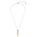 Swarovski smykke Gema Y pendant Mixed cuts, Multicolored, Rhodium plated - 5692421