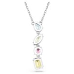 Swarovski smykke Gema Y pendant Mixed cuts, Multicolored, Rhodium plated - 5692421