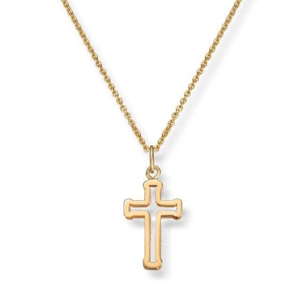 Gullkors I gult gull 14kt, 9.8 mm/15.90 mm - 27494  Gullkors I gult gull 14kt, 9.8 mm/15.90 mm - 27494