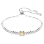 Swarovski armbånd Matrix Tennis bracelet Mixed cuts, Yellow, Rhodium plated - 5690694